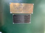 Hawaiian Railway 302’s builder’s plate and oiling/greasing instruction plate